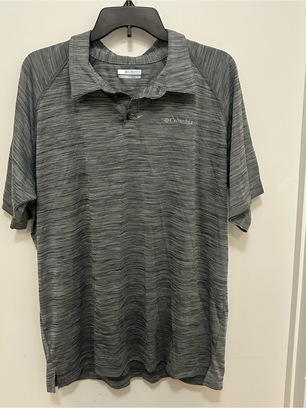 Columbia Men’s Heathered Charcoal Gray Polo